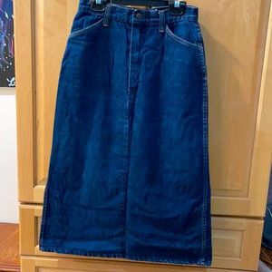 Vintage below the knee Jean skirt